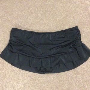 Tropical Escape BLK Swim Skirt